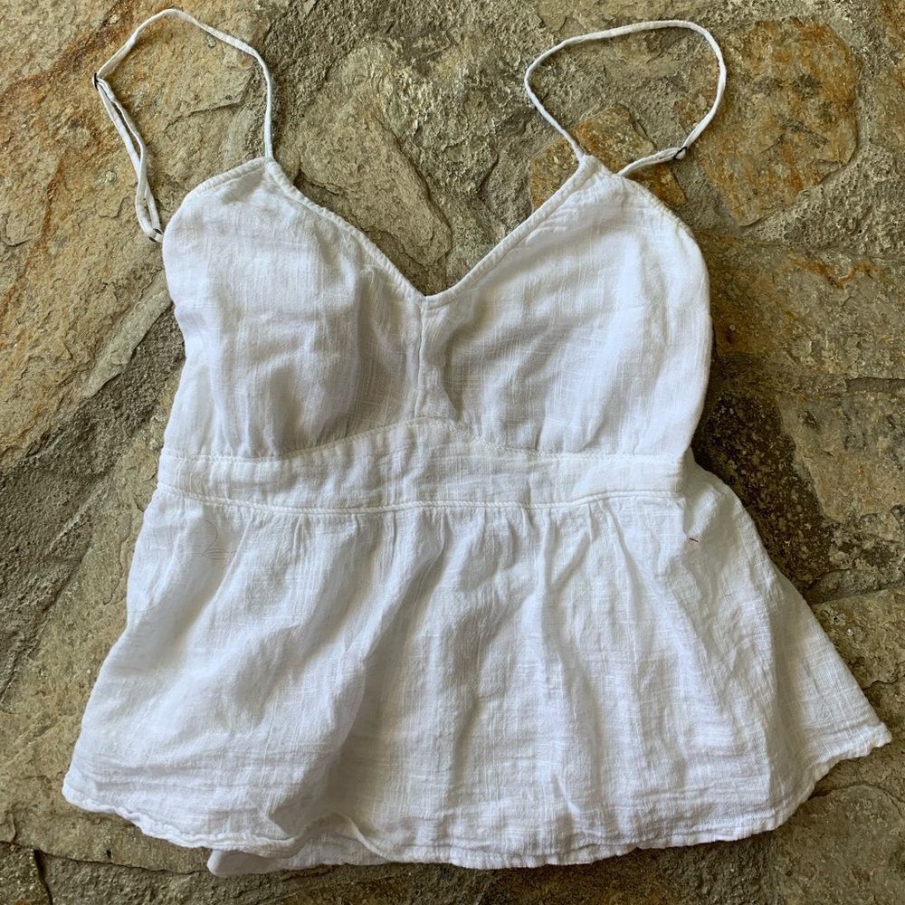 Summer blouse with a tie back detail